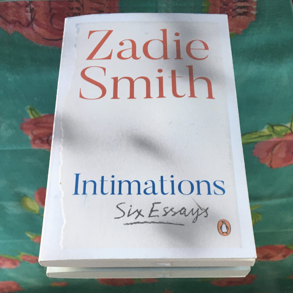 A copy of Zadie Smith's Intimations